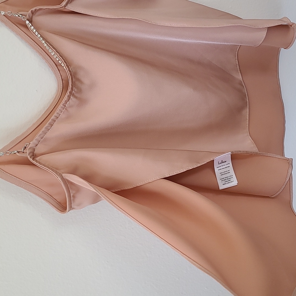 Lulu's Rhinestone Split Side Tank. Size Medium - image 3